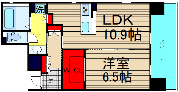 リーガル四ツ橋Ⅱの間取り