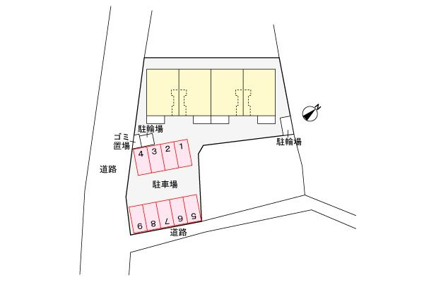 クレセントＳＡＴＯの駐車場