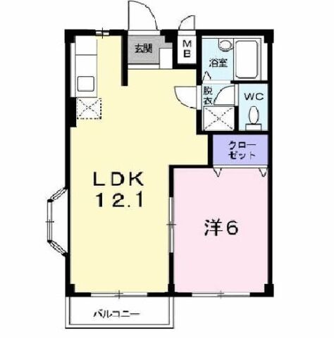 フラット・フラワーの間取り
