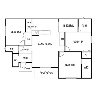 【間取り】 | (仮称)羽島市舟橋町新築借家