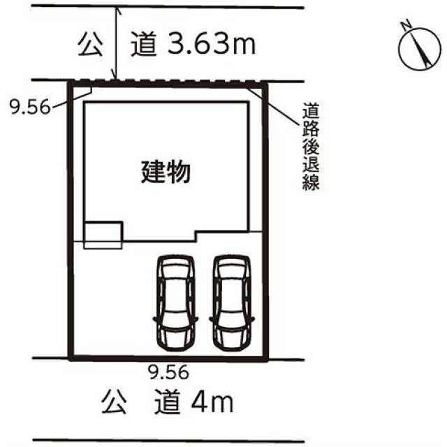 仲介手数料無料）一宮市大赤見の区画図| 