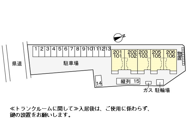 ピースフルハウスＹＭの区画図