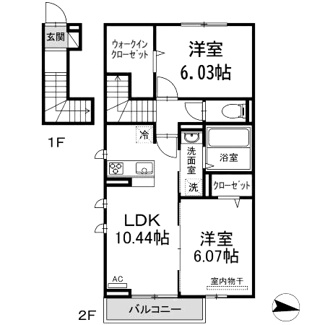 【間取り】 | ソレイユ三原台　Ａ