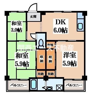 【間取り】 | ビレッジハウス見瀬