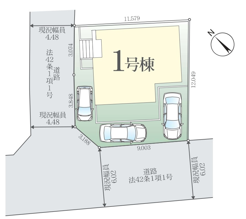 柏市加賀２丁目新築戸建（加賀２期）の区画図|区画配置図