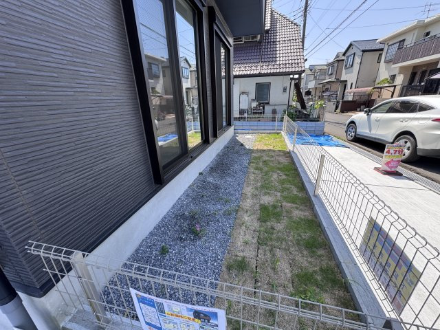柏市加賀２丁目新築戸建（加賀２期）の庭|リビング前・南西側庭スペース