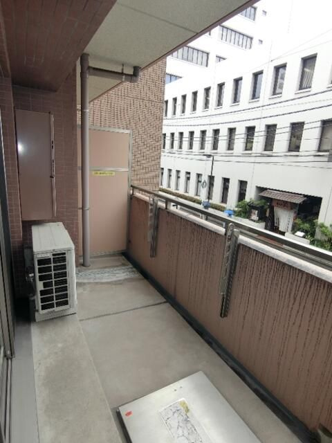 セザン新町のバルコニー