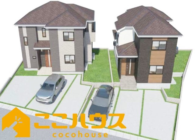 南城市玉城富里　新築戸建て　全2棟　B号棟の外観パース|10月完成予定！同仕様同施工の物件もご案内可能です♪