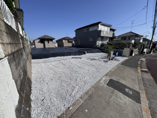 【前面道路含む現地写真】 | 建築条件無し売地　最終1区画 | 前面歩道付き道路で安心です。