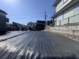 【外観】 | 建築条件無し売地　最終1区画 | 敷地奥から道路側に向かって撮影。