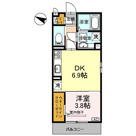 【間取り】 | ボンシャンス薫風　A棟