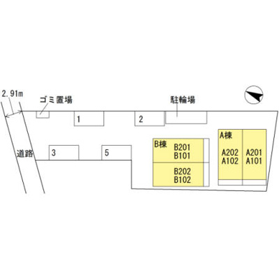 【区画図】 | ボンシャンス薫風　A棟