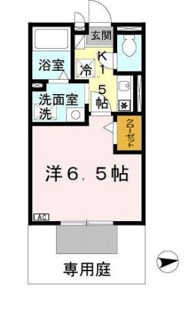 【間取り】 | フローラ岡本　Ｂ棟