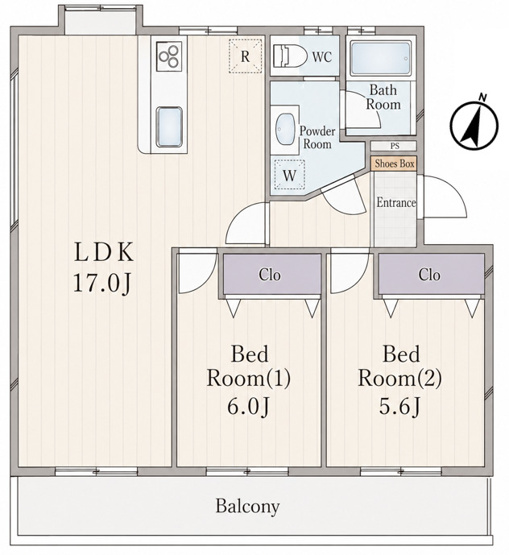 【間取り】 | 上中里団地33号棟　バス停まで約2分/フルRenovation物件/ペット飼育可