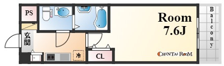 S-RESIDENCE神戸磯上通の間取り