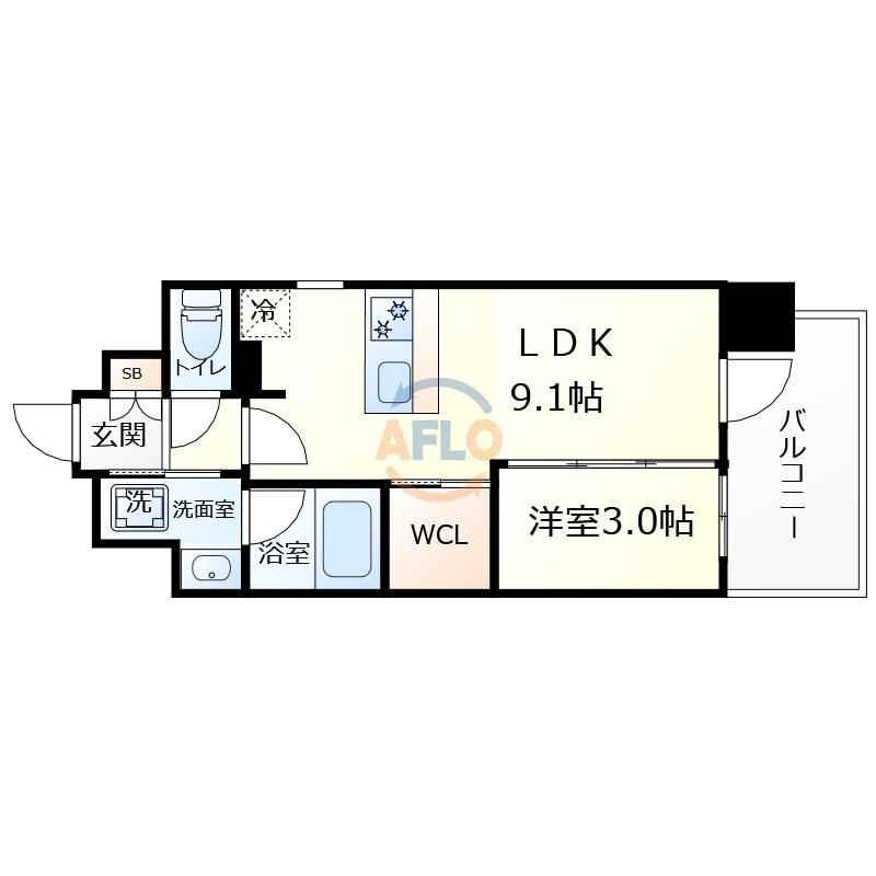 レオンヴァリエ長堀通の間取り|レオンヴァリエ長堀通　間取り