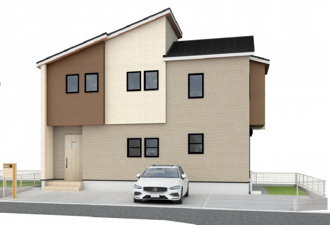 【外観パース】 | 平塚市入野　全３棟　新築住宅