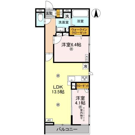 グランカーサ清滝の間取り