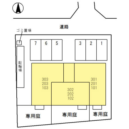 グランシャリオ ドゥの区画図