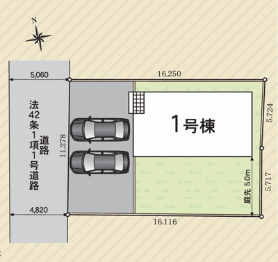 【区画図】 | 銚子市春日台町1号棟 | 即日見学も可能です。お気軽にお問合せ下さい。（ＴＥＬ：０４７６－３７－３８８８）