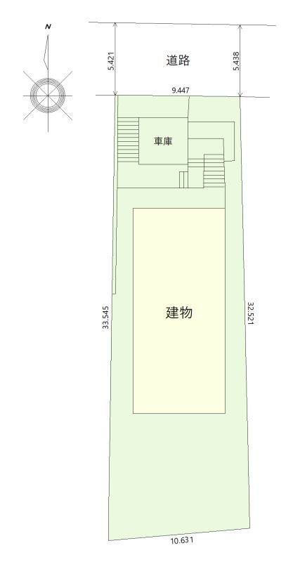 千種区東山元町4丁目戸建の土地図