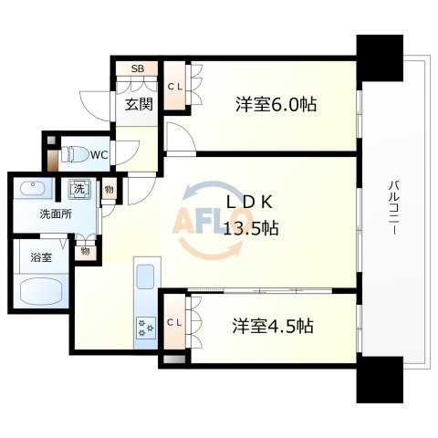 プレミスト梅田NORTH　扇町小学校区の間取り|プレミスト梅田NORTH　間取り