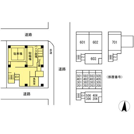 ロイジェントパークス錦糸町の区画図