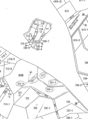 【その他】 | 大津市苗鹿1丁目717他　売土地 | 参考用公図