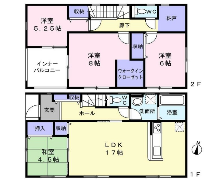 あきる野市引田　中古戸建の間取り