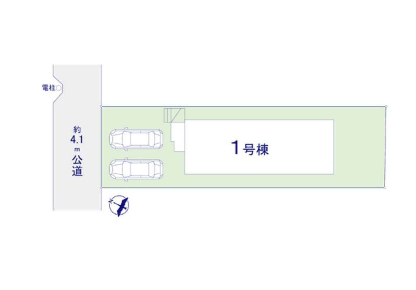 福岡市南区桧原1丁目第2-1棟（1号棟）　の区画図|配置図（1号棟）