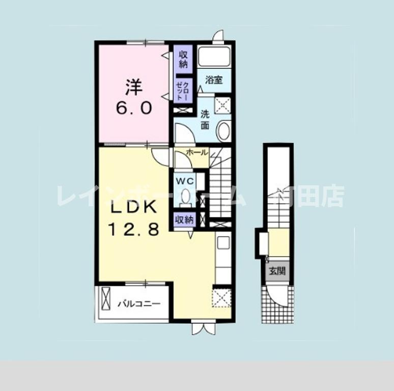 グリーンビュウ※初期費用分割あと払いサービス利用可能物件の間取り