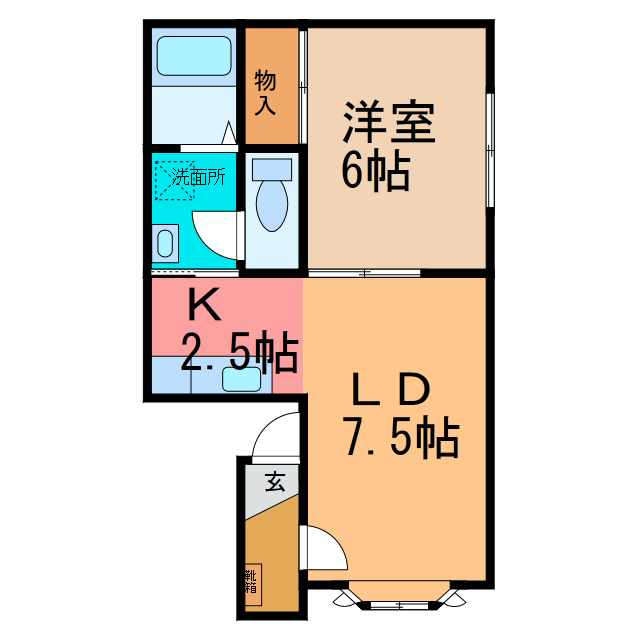 ミワハイツ3の間取り