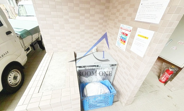 カーサフィオーレのその他共用部分|敷地内ごみ置き場です。