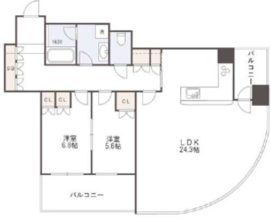 ザ・梅田タワー　扇町小学校区の間取り| ザ・梅田タワー　間取り