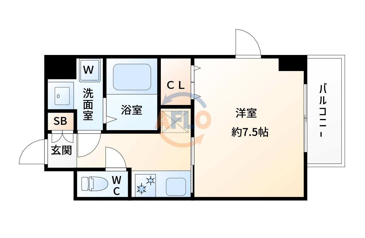 LaDouceur江坂Ⅱの間取り|LaDouceur江坂Ⅱ　間取り