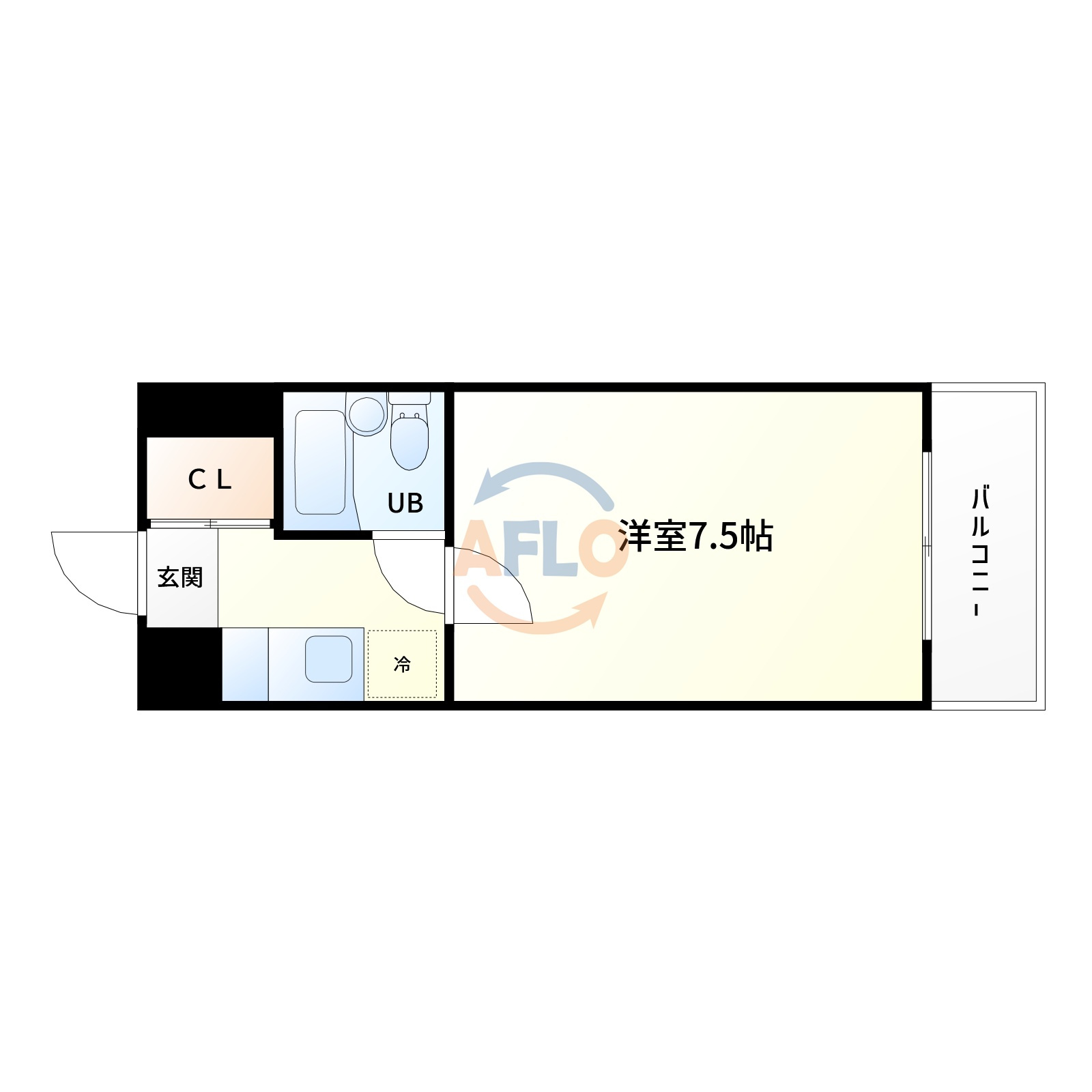 ハイツ丸利の間取り|間取り