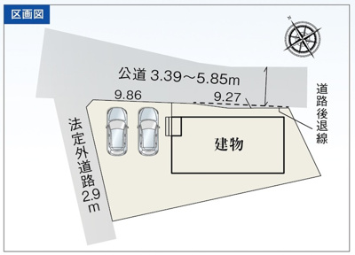 【区画図】 | 浜松市中央区篠原町 新築一戸建て | 区画図です