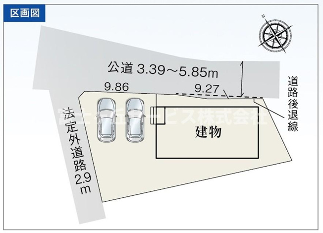 【区画図】 | 浜松市中央区篠原町 新築一戸建て | 区画図です
