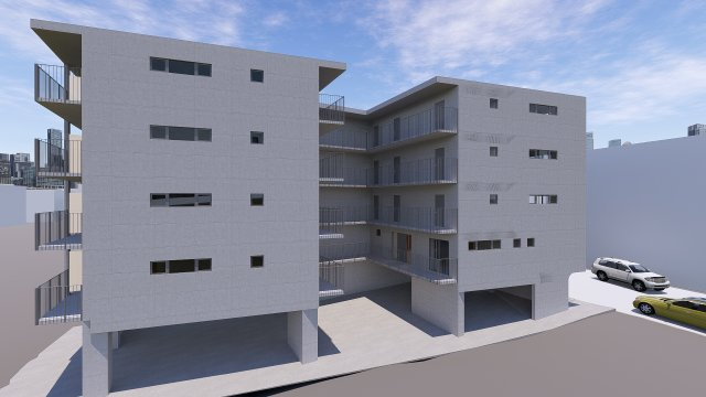 GK.Bldの外観パース