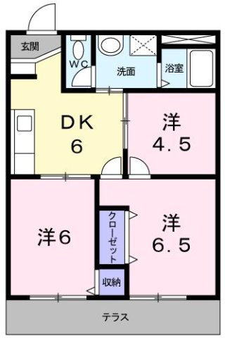 シティハイツあおきの間取り
