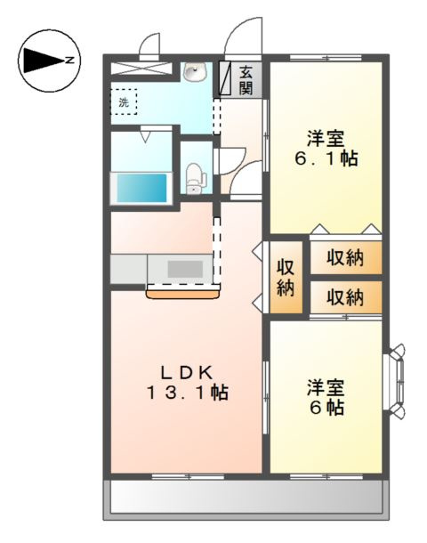 クローバービルの間取り