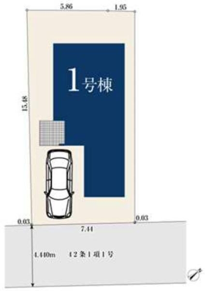 横浜市港南区上永谷４丁目の新築一戸建の区画図|限定1棟の販売です！
お気軽にお問合せ下さい！
