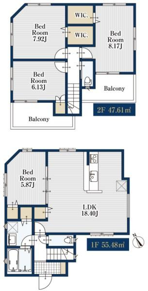 横浜市港南区上永谷６丁目の新築一戸建の間取り|使い勝手の良い4LDK
お気軽にお問い合わせください。