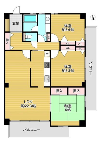 【間取り】 | T－WIN清水町