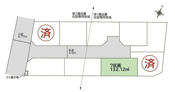 横浜市瀬谷区阿久和東４丁目の売地の土地図