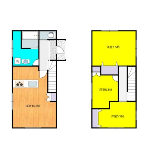 【間取り】 | 陰田町築浅中古戸建