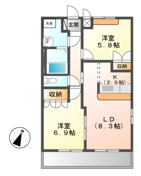 ファミリーコート恵比寿の間取り
