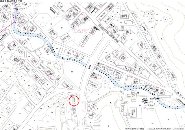 2026/4/30成約　戸建　高山市江名子町　500万（2026/2/24新規）の地図