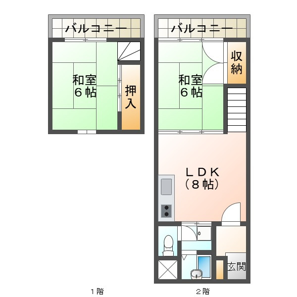 リードサザン霞ヶ丘の間取り