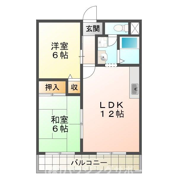 ブルーシャイン桃山の間取り